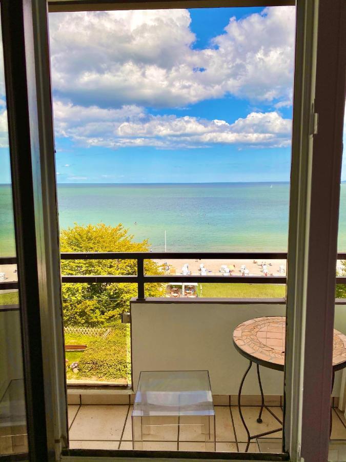 Studio Mit Panorama-Meerblick Und Direkter Strandlage In Scharbeutz Exteriör bild