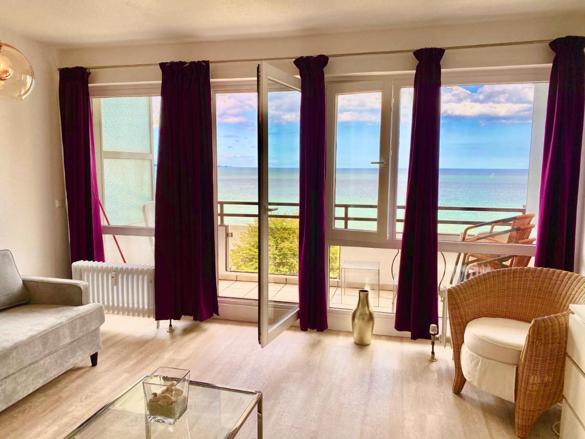 Studio Mit Panorama-Meerblick Und Direkter Strandlage In Scharbeutz Exteriör bild